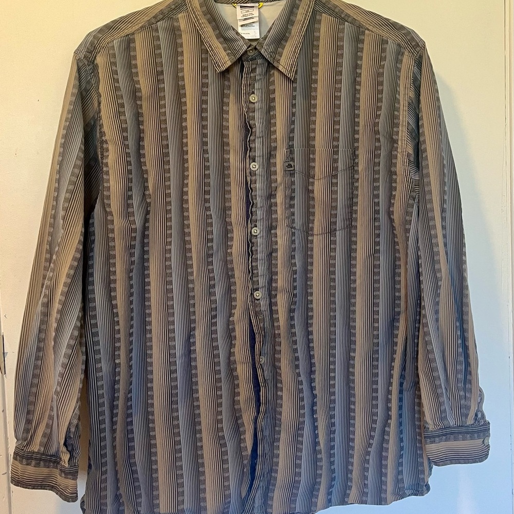 The North Face Gray Striped Shirt